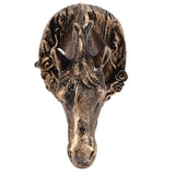 Antique Gold Horse Head Wall Hanger Resin Animal Horse Head Clothes Coat Hook for Living Room Bathroom Kitchen Decoration