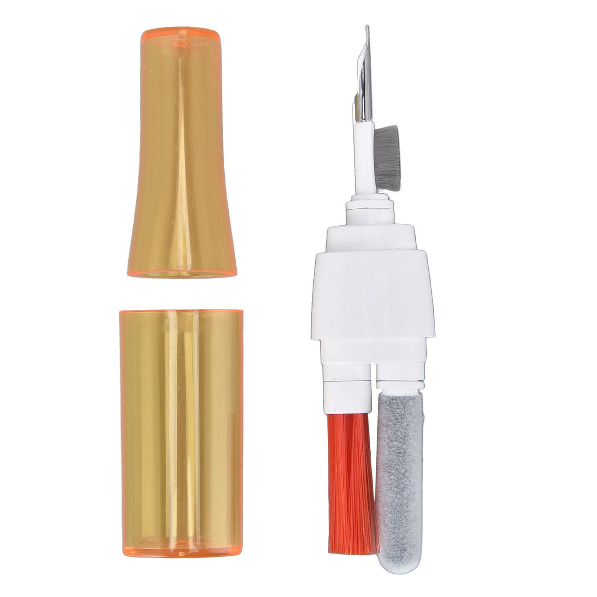 Bluetooth Earbuds Cleaning Kit Multi Function Portable Earphone Brush Dust Removal Pen for IOS White