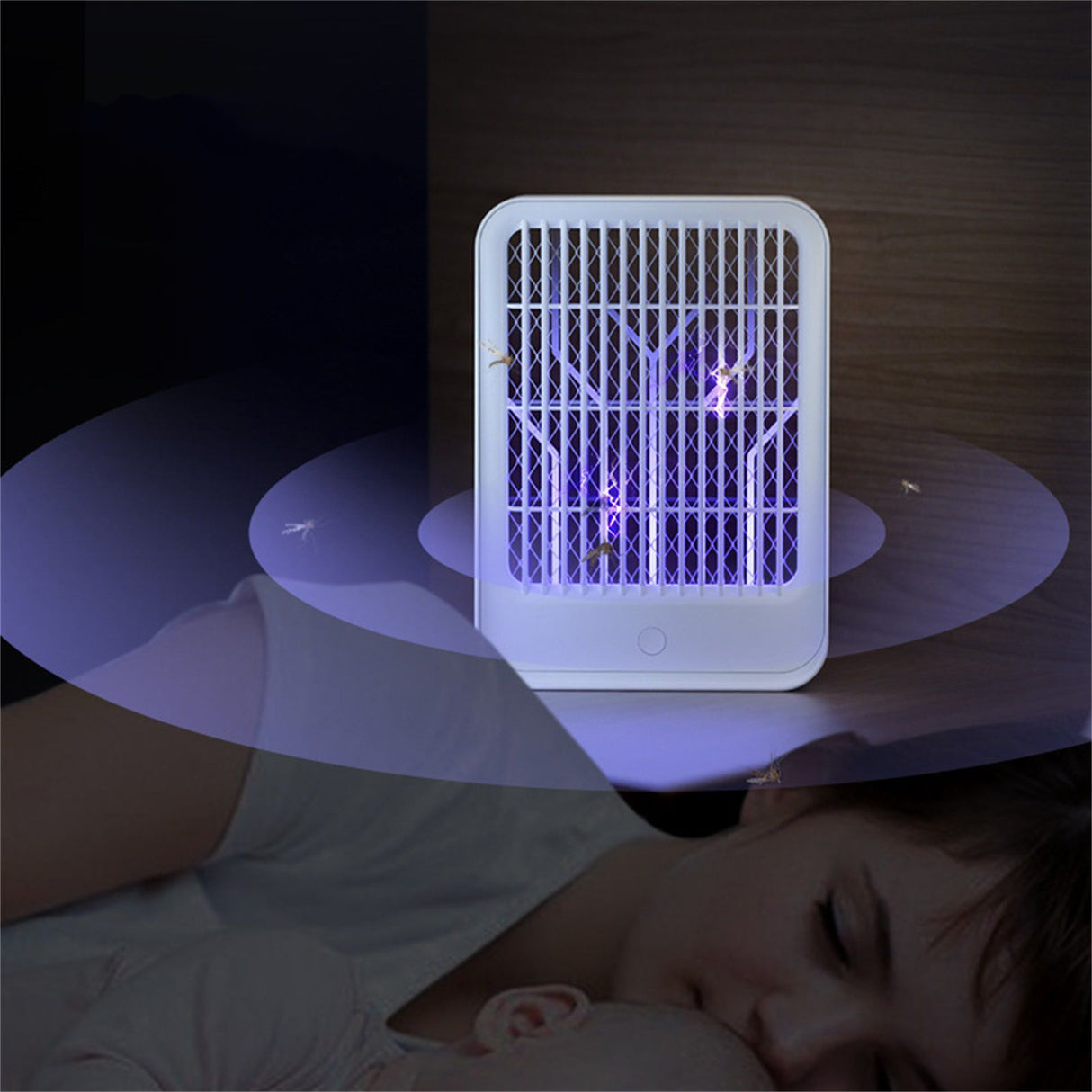 Electric Bug Trap Lamp Mosquito Killer Pest Repeller 360‑400nm LED USB Charging for Outdoor Indoor Bedroom