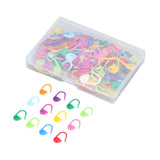 100pcs Stitch Markers Box Packaging Colorful Plastic Material Crochet Locking Markers for Marking Counting