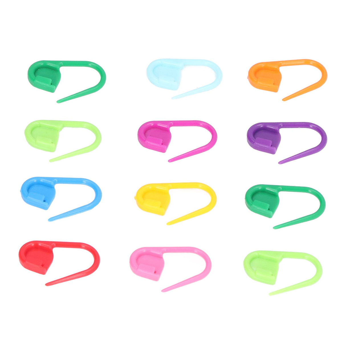 100pcs Stitch Markers Box Packaging Colorful Plastic Material Crochet Locking Markers for Marking Counting
