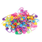 100pcs Stitch Markers Box Packaging Colorful Plastic Material Crochet Locking Markers for Marking Counting