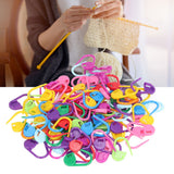 100pcs Stitch Markers Box Packaging Colorful Plastic Material Crochet Locking Markers for Marking Counting