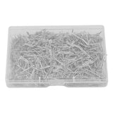 500pcs Stainless Steel T Pins 27mm/1.06in Wig T Pins T Shaped Needles with Plastic Box for Sewing Modelling