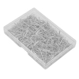 500pcs Stainless Steel T Pins 27mm/1.06in Wig T Pins T Shaped Needles with Plastic Box for Sewing Modelling