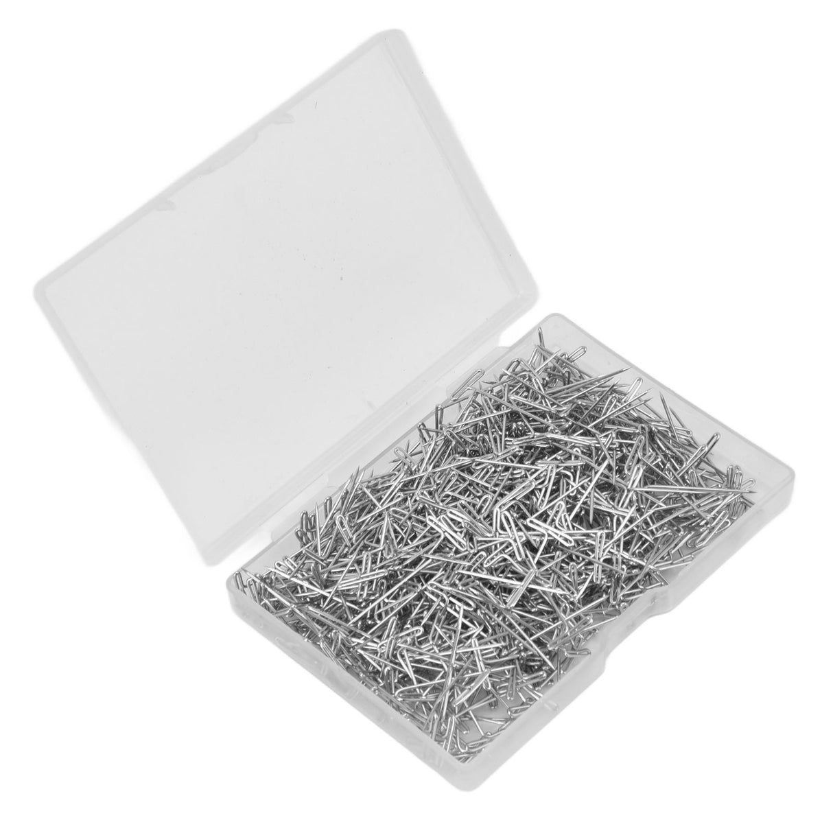 500pcs Stainless Steel T Pins 27mm/1.06in Wig T Pins T Shaped Needles with Plastic Box for Sewing Modelling