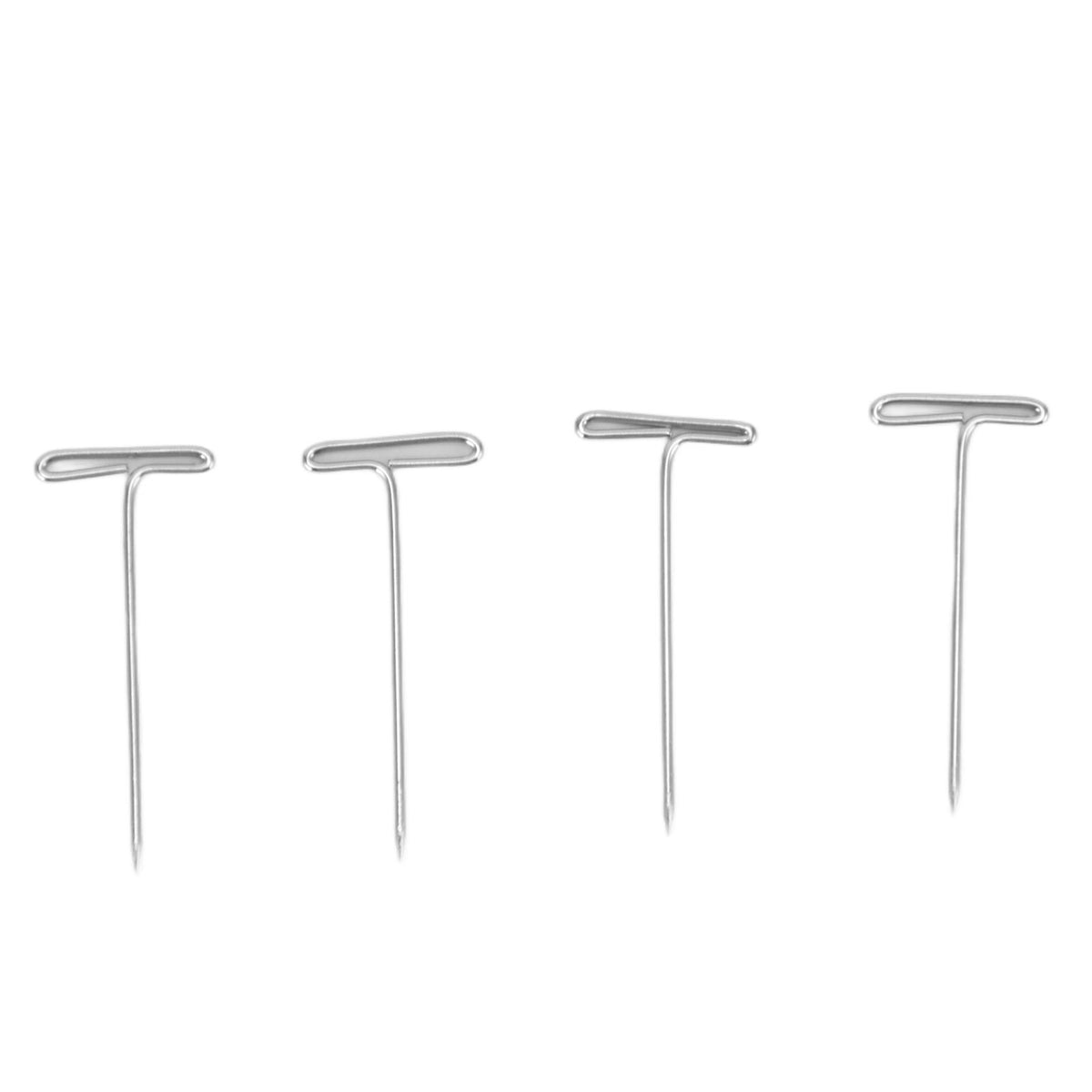 500pcs Stainless Steel T Pins 27mm/1.06in Wig T Pins T Shaped Needles with Plastic Box for Sewing Modelling