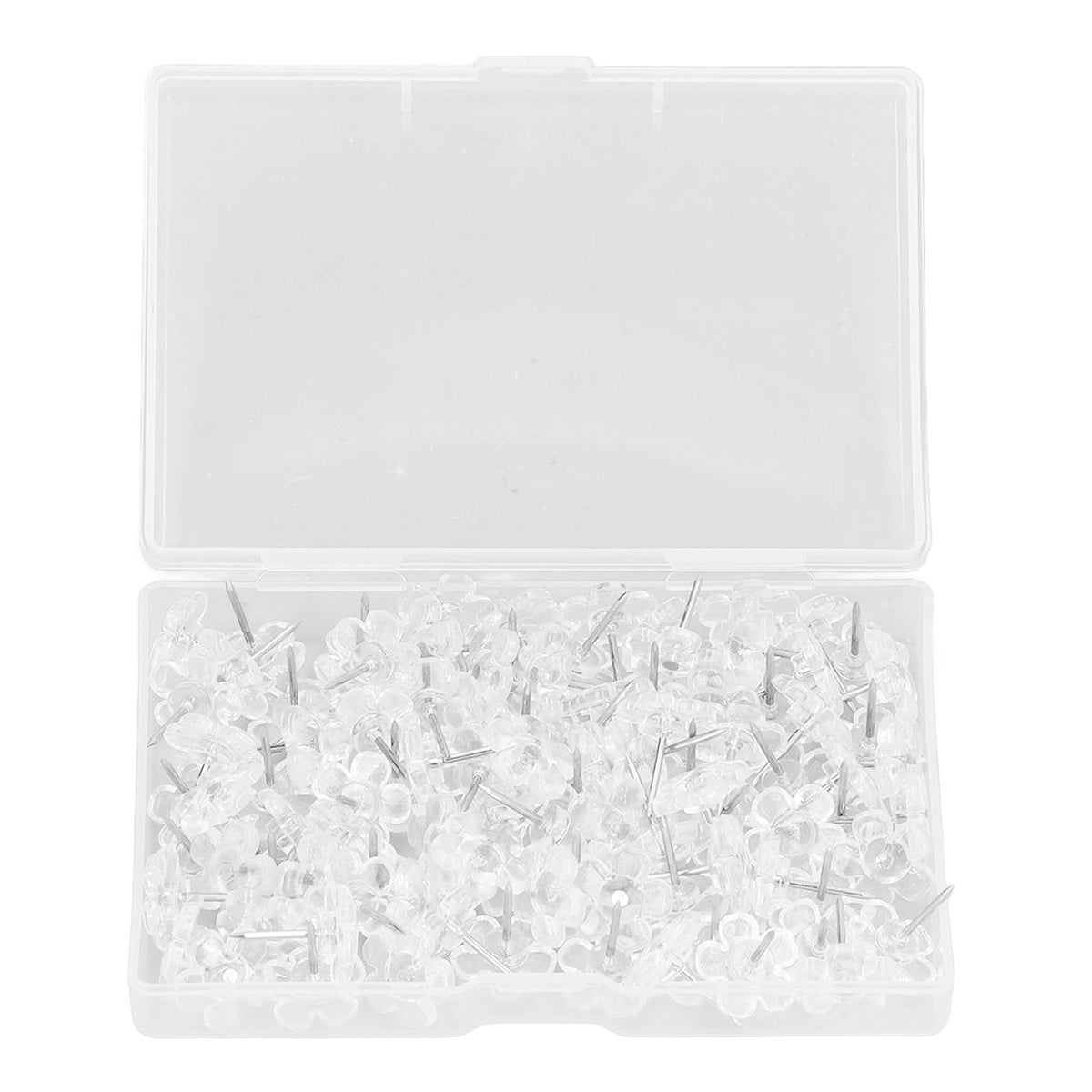 100 Pcs Corsage Pins Transparent White Plastic Flower Head Positioning Pins Corsage Pins Handicraft Decoration