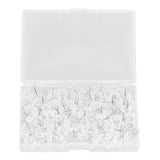 100 Pcs Corsage Pins Transparent White Plastic Flower Head Positioning Pins Corsage Pins Handicraft Decoration