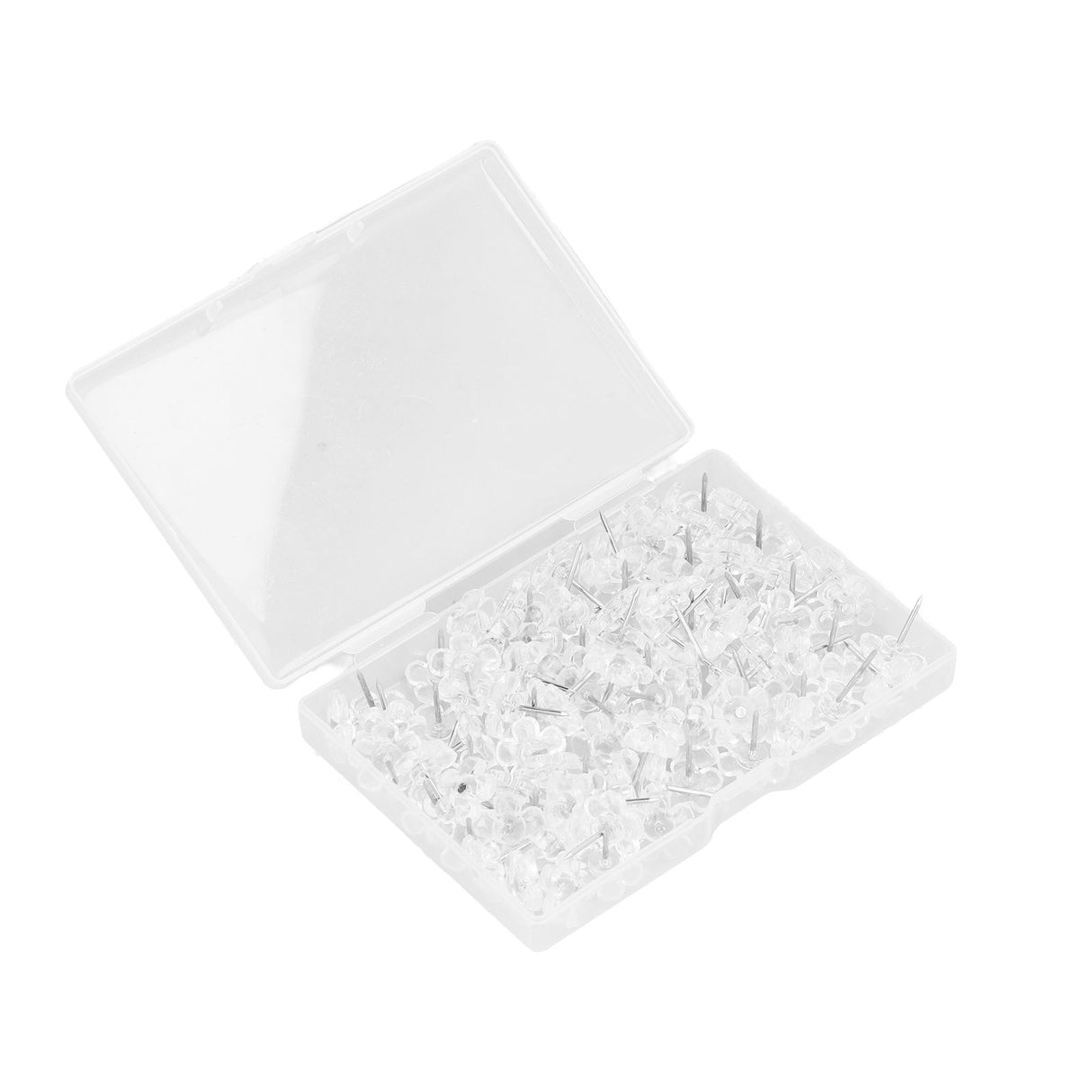 100 Pcs Corsage Pins Transparent White Plastic Flower Head Positioning Pins Corsage Pins Handicraft Decoration