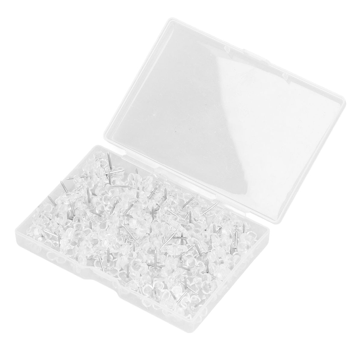 100 Pcs Corsage Pins Transparent White Plastic Flower Head Positioning Pins Corsage Pins Handicraft Decoration
