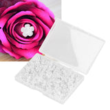 100 Pcs Corsage Pins Transparent White Plastic Flower Head Positioning Pins Corsage Pins Handicraft Decoration - Extra Image