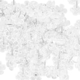 100 Pcs Corsage Pins Transparent White Plastic Flower Head Positioning Pins Corsage Pins Handicraft Decoration
