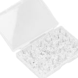 100 Pcs Corsage Pins Transparent White Plastic Flower Head Positioning Pins Corsage Pins Handicraft Decoration