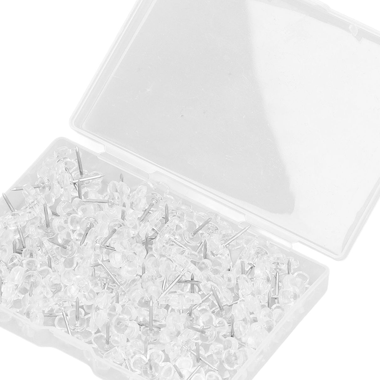 100 Pcs Corsage Pins Transparent White Plastic Flower Head Positioning Pins Corsage Pins Handicraft Decoration