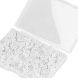 100 Pcs Corsage Pins Transparent White Plastic Flower Head Positioning Pins Corsage Pins Handicraft Decoration - Extra Image