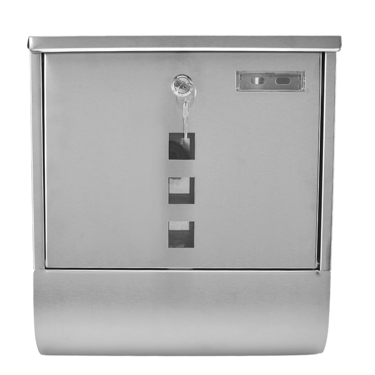 Mail Box European Style Narrow Slot Stainless Steel Hanging Locking Mailbox for Outside Garden