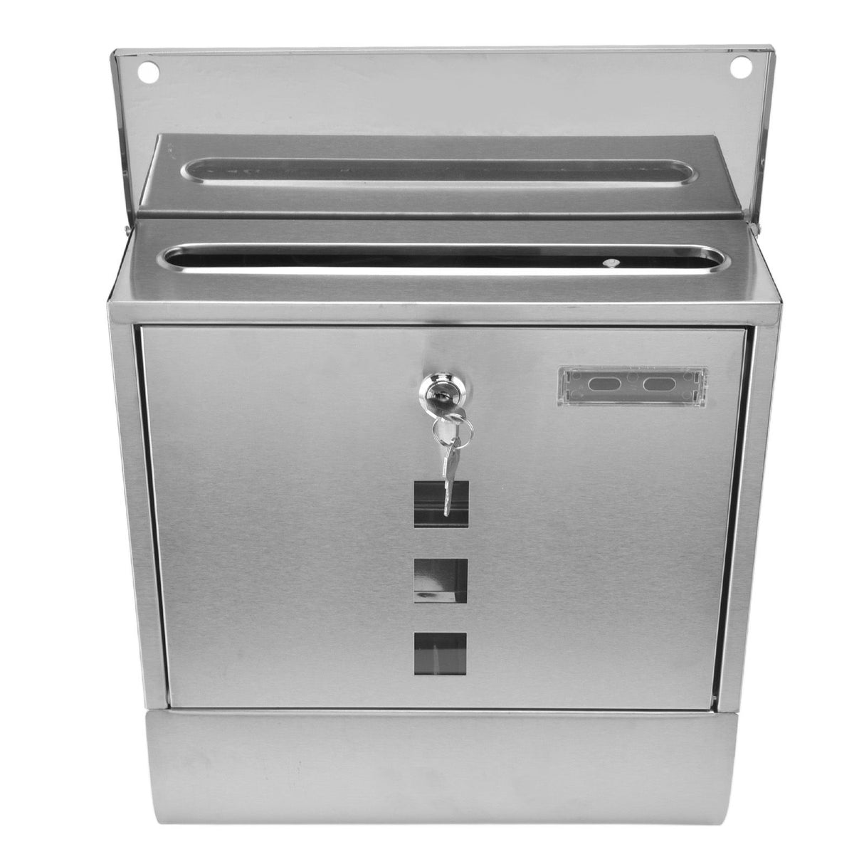 Mail Box European Style Narrow Slot Stainless Steel Hanging Locking Mailbox for Outside Garden