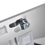 Mail Box European Style Narrow Slot Stainless Steel Hanging Locking Mailbox for Outside Garden