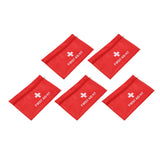 5Pcs/Set Potable Medicine Bag Empty Aid Case Rescue Pouch Waterproof Nylon Red for Home Outdoor Travel Large 25x16cm/9.84x6.3in