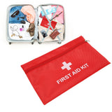 5Pcs/Set Potable Medicine Bag Empty Aid Case Rescue Pouch Waterproof Nylon Red for Home Outdoor Travel Large 25x16cm/9.84x6.3in