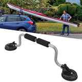 Kayak Roller Quick Easy Smart Two Adjustable Angles Kayak Canoe Assist Powerful Suction Cup Holder for Vehicles Silver