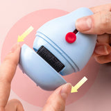 Identity Protection Roller Stamps Effective Cover Protect Intimacy Mini Portable Box Cutter for Household Express Station Blue - Side View