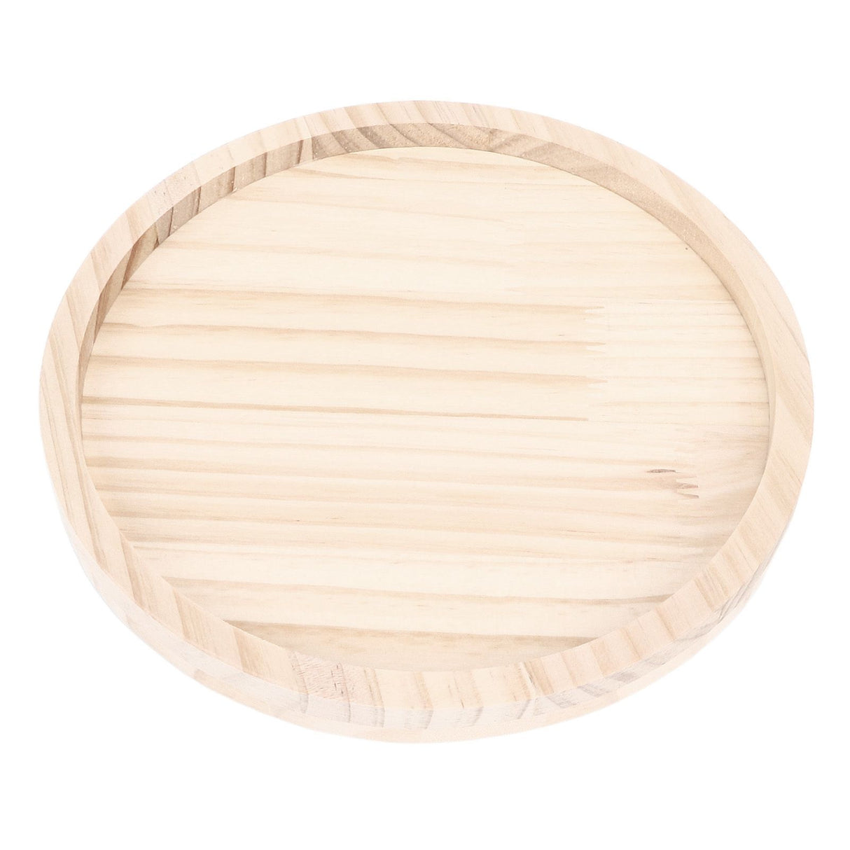 Clip On Tray Natural Bamboo 9.8in Round Home Couch Sofa Armrest Clip Tray Table for Snack Coffee Tee Remote Control 25cm/9.8in