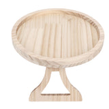 Clip On Tray Natural Bamboo 9.8in Round Home Couch Sofa Armrest Clip Tray Table for Snack Coffee Tee Remote Control 25cm/9.8in