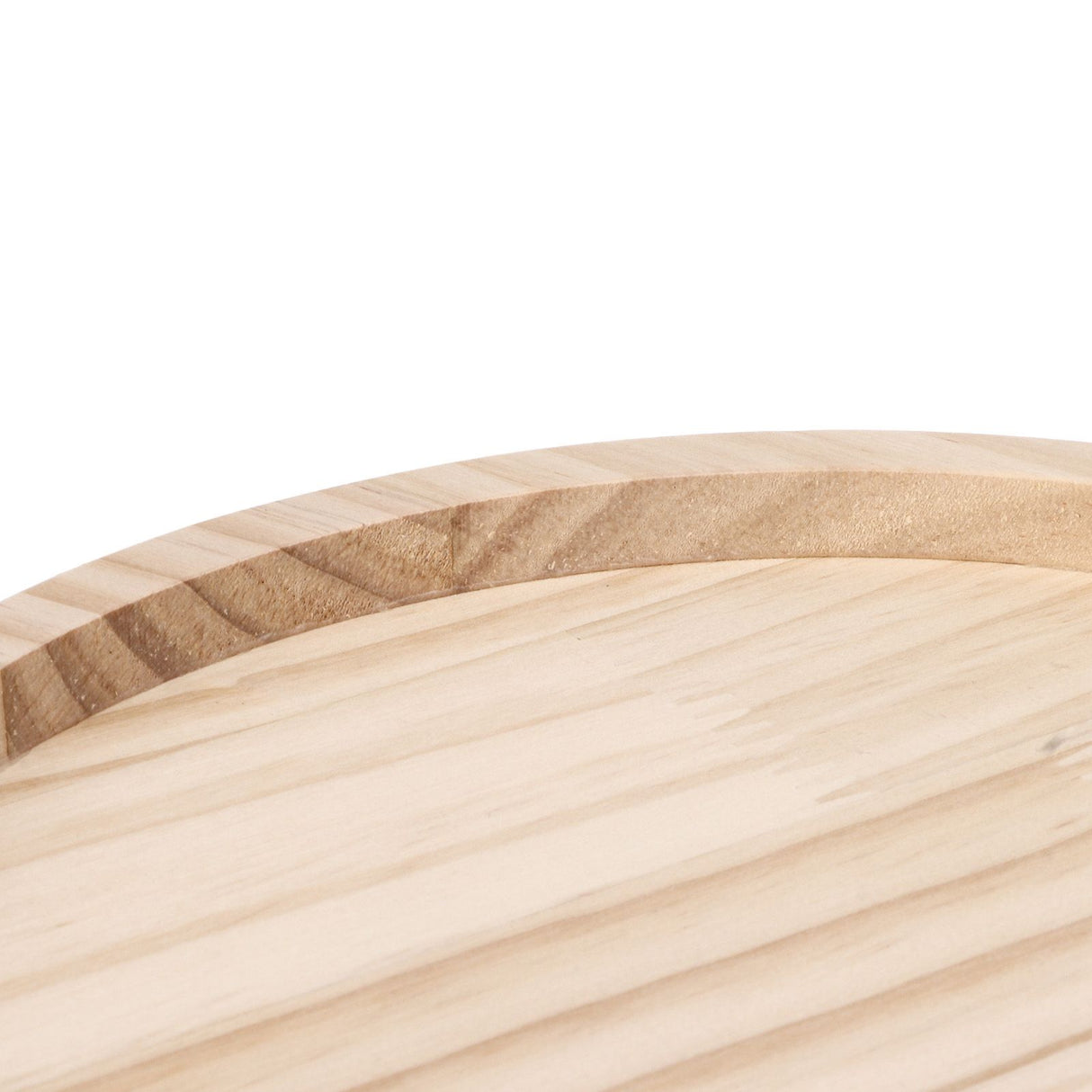 Clip On Tray Natural Bamboo 9.8in Round Home Couch Sofa Armrest Clip Tray Table for Snack Coffee Tee Remote Control 25cm/9.8in