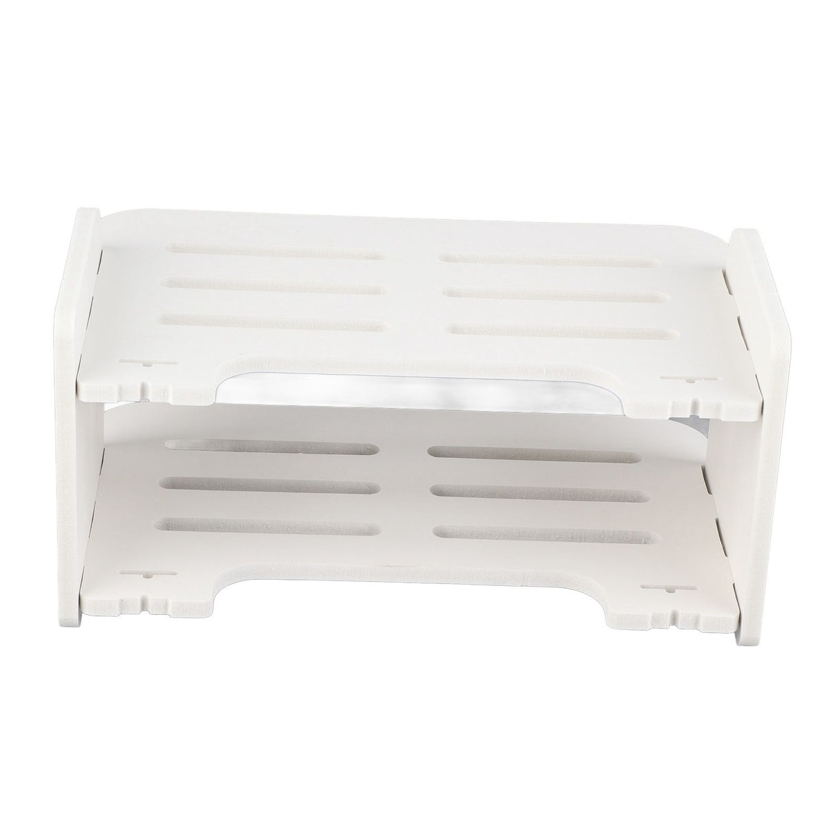 Set Top Box Shelf Free Punch Storage Rack Decorative Partition with Anti Collision Round Corner Rack
