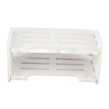 Set Top Box Shelf Free Punch Storage Rack Decorative Partition with Anti Collision Round Corner Rack