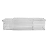 Drawer Storage Box Multifunctional Stackable Storage Container for Toothpaste Hairspray Soap Makeup Wipes Facial Tissue 3L - Front View