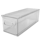 Drawer Storage Box Multifunctional Stackable Storage Container for Toothpaste Hairspray Soap Makeup Wipes Facial Tissue 3L - Top-Down View