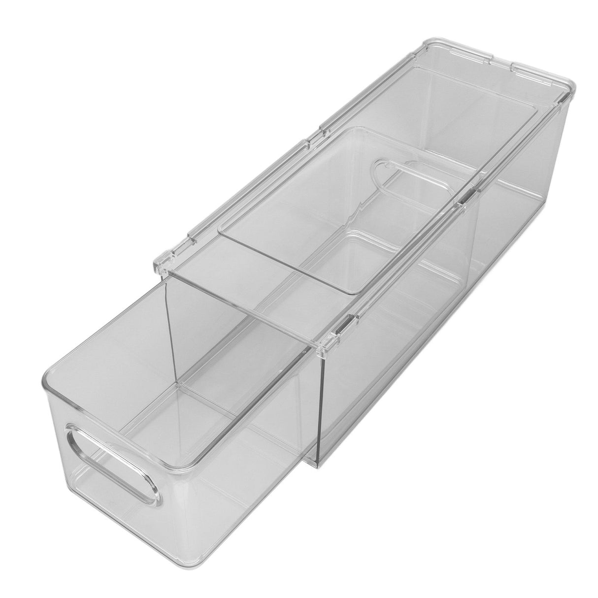 Drawer Storage Box Multifunctional Stackable Storage Container for Toothpaste Hairspray Soap Makeup Wipes Facial Tissue 3L