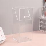 Makeup Brush Holders Multipurpose Acrylic Makeup Storage Box for Bathroom Vanity Countertop Quadrate - Front View