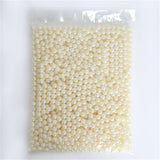 Makeup Brush Holders Multipurpose Acrylic Makeup Storage Box for Bathroom Vanity Countertop One Packet of White Pearls (Approx. 250g/8.8oz)