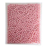 Makeup Brush Holders Multipurpose Acrylic Makeup Storage Box for Bathroom Vanity Countertop One Packet of Pink Pearls (Approx. 250g/8.8oz)