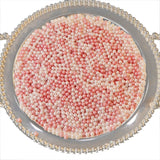 Makeup Brush Holders Multipurpose Acrylic Makeup Storage Box for Bathroom Vanity Countertop One Packet of White Mix Pink Pearls(Approx. 250g/8.8oz)