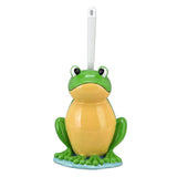 Frog Shape Toilet Brush Creative Bathroom Cleaning Brush with Holder Bowl Standing Toilet Brush Set