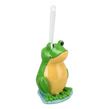 Frog Shape Toilet Brush Creative Bathroom Cleaning Brush with Holder Bowl Standing Toilet Brush Set
