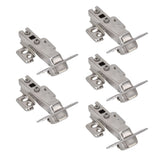 5Pcs Hydraulic Buffer Hinge Reduce Noise Closing Speed Anti Rust Cabinet Door Butt Hinge for Home Wardrobes Bookcases Type A