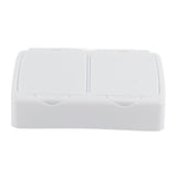 Cosmetic Storage Box Cartoon Pattern Plastic Storage Containers Multifunctional Student Stationery Storage Box Double Grid - 45-Degree Angle