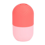 Face Icer Pain Relief Nonslip Grip Durable Silicone Easy Operation Ice Face Mold for Face Massage Skin Care Pink