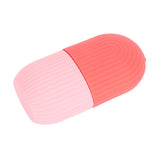 Face Icer Pain Relief Nonslip Grip Durable Silicone Easy Operation Ice Face Mold for Face Massage Skin Care Pink