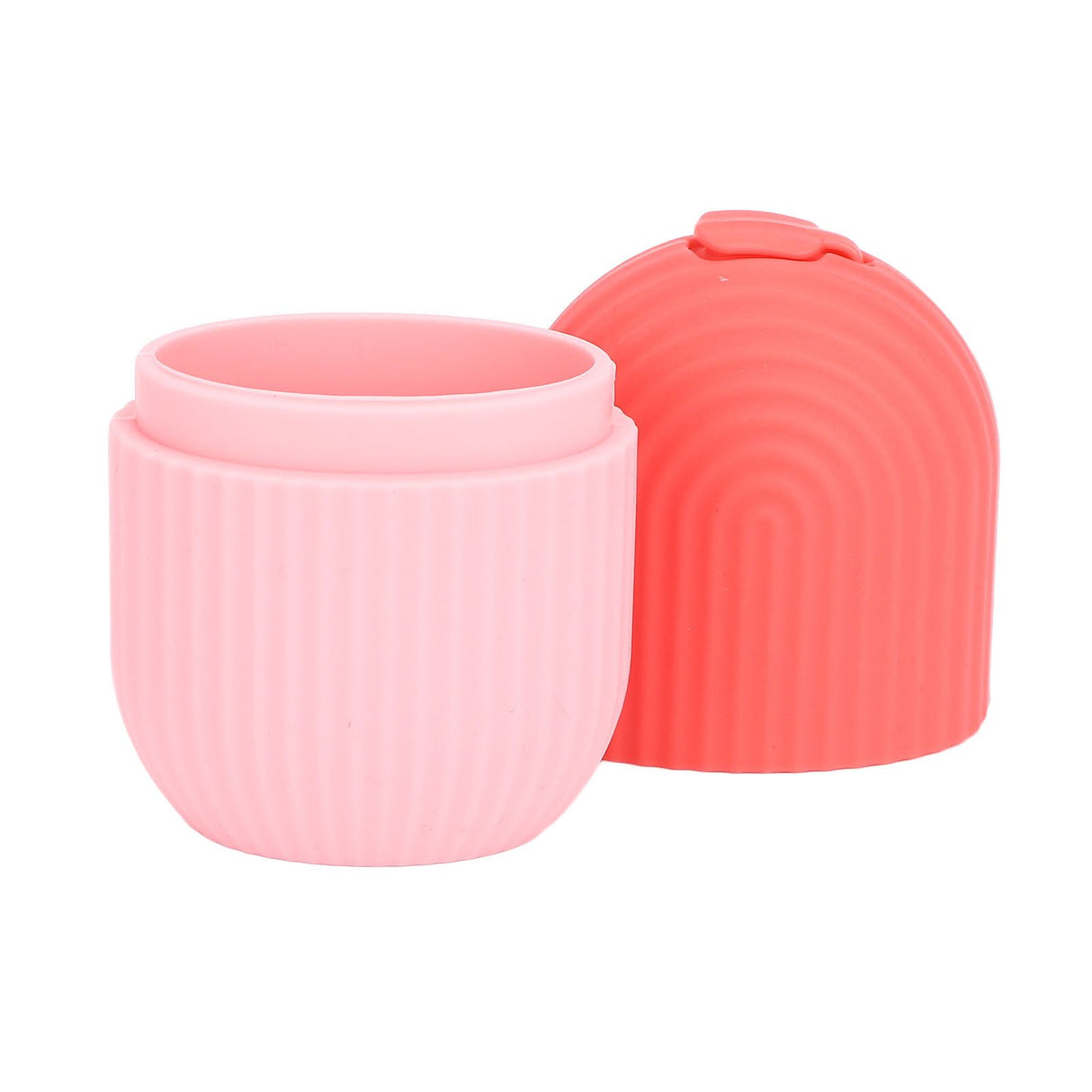Face Icer Pain Relief Nonslip Grip Durable Silicone Easy Operation Ice Face Mold for Face Massage Skin Care Pink