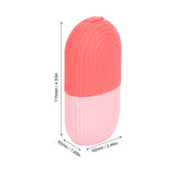 Face Icer Pain Relief Nonslip Grip Durable Silicone Easy Operation Ice Face Mold for Face Massage Skin Care Pink