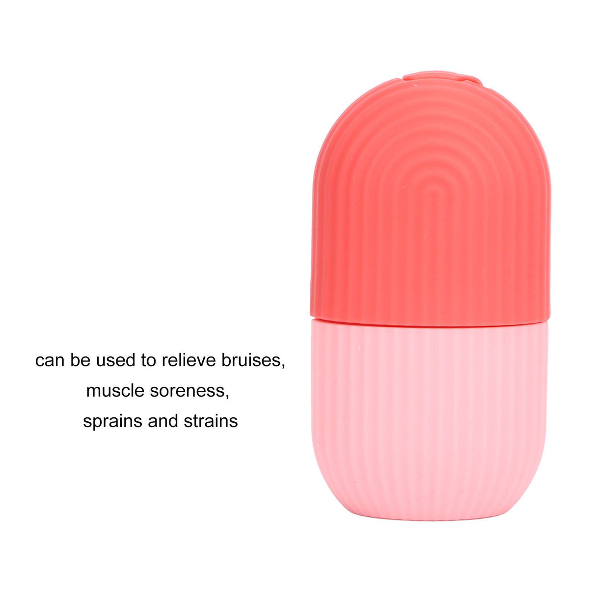 Face Icer Pain Relief Nonslip Grip Durable Silicone Easy Operation Ice Face Mold for Face Massage Skin Care Pink