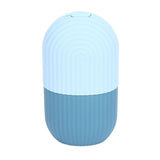 Face Icer Pain Relief Nonslip Grip Durable Silicone Easy Operation Ice Face Mold for Face Massage Skin Care Light Blue - Rear View