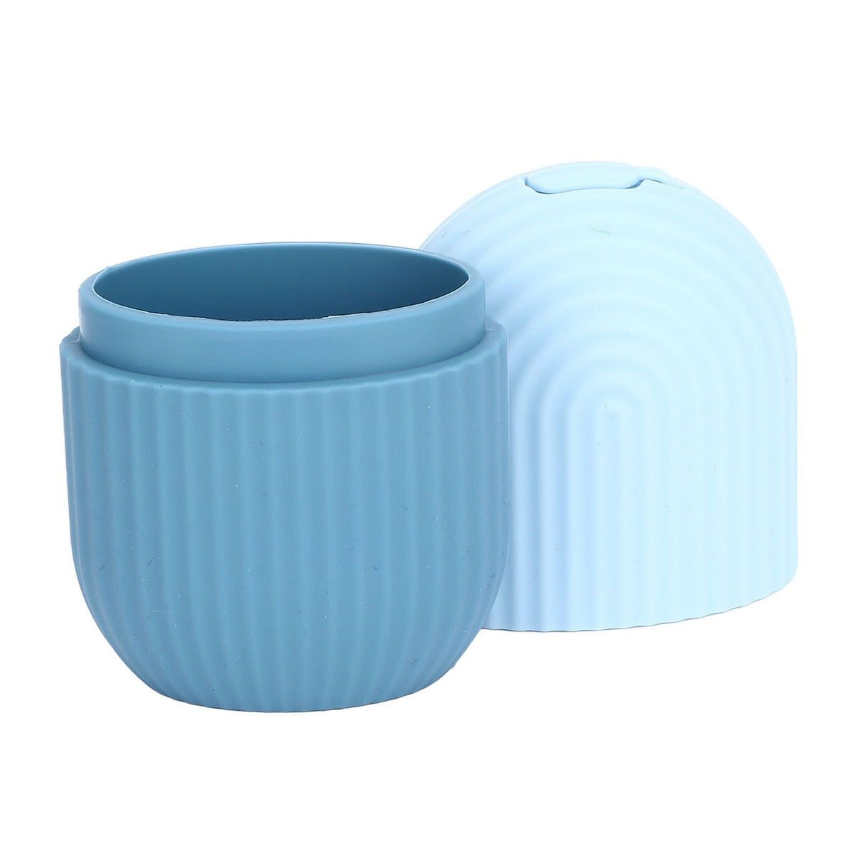 Face Icer Pain Relief Nonslip Grip Durable Silicone Easy Operation Ice Face Mold for Face Massage Skin Care Light Blue